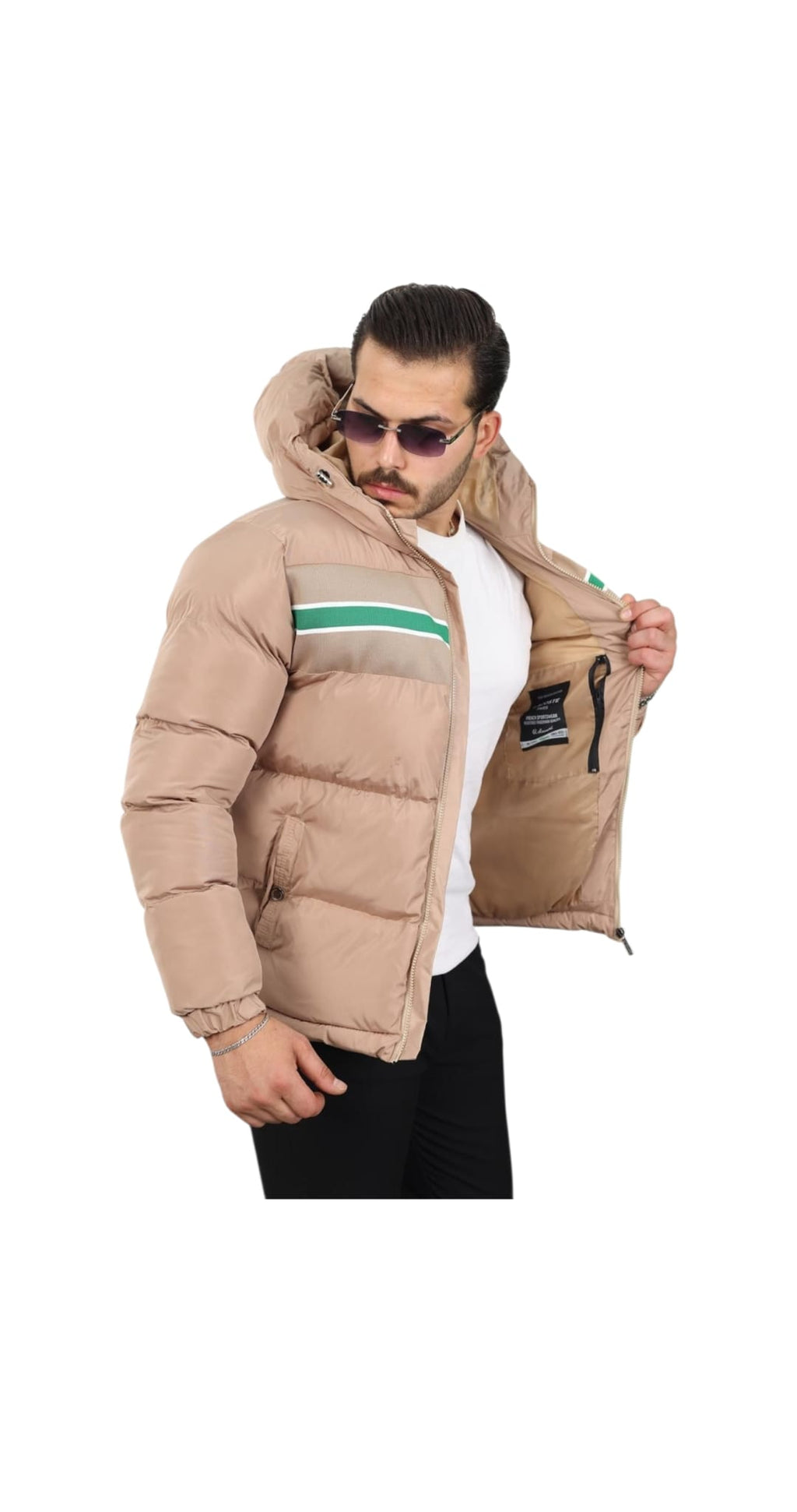 Geaca LACOSTE Bej+un cadou