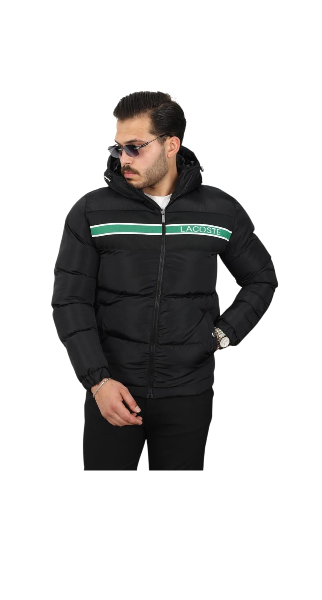 Geaca LACOSTE Negru