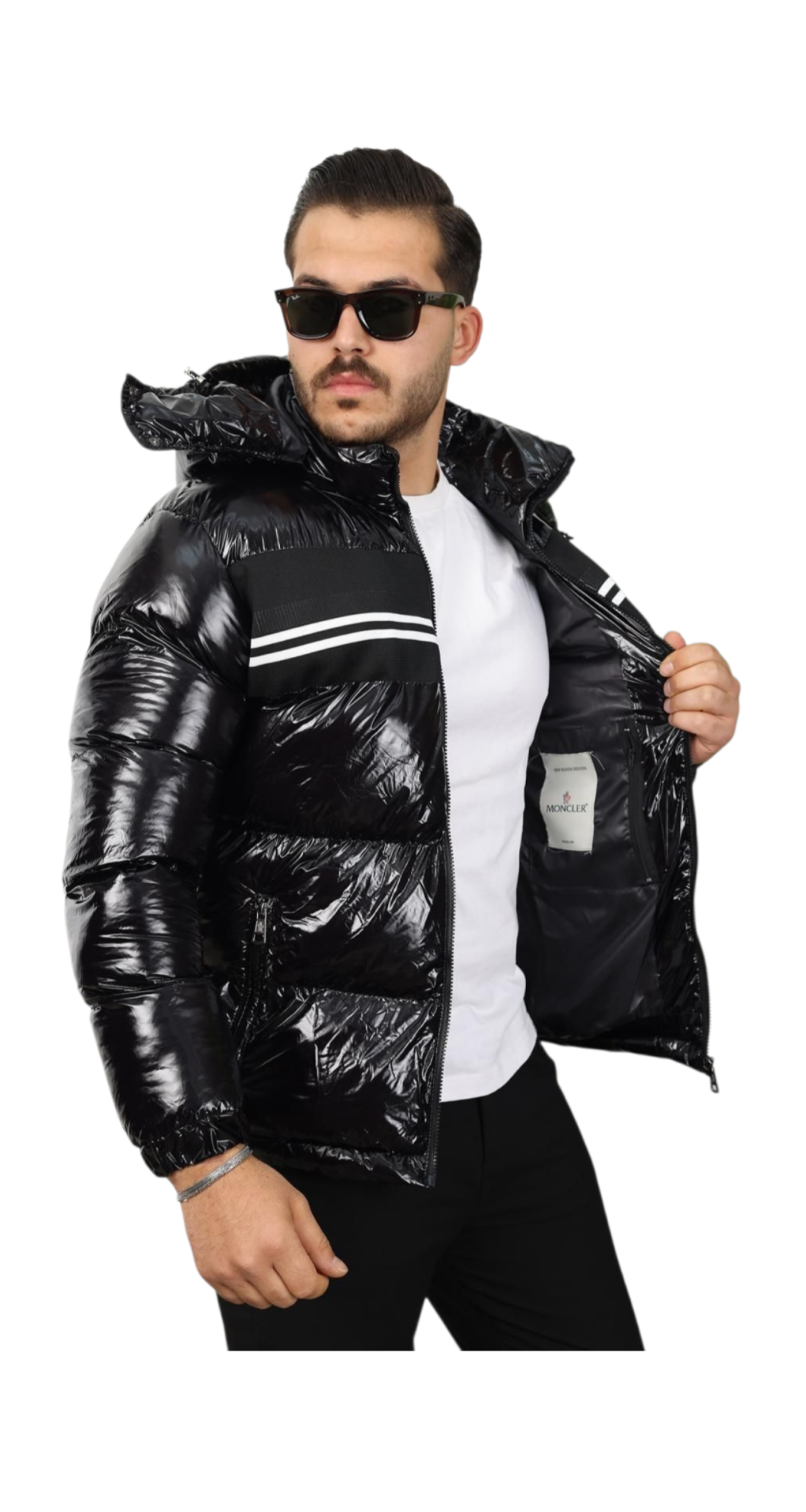 Geaca Moncler Negru M2+UN CADOU SURPRIZA